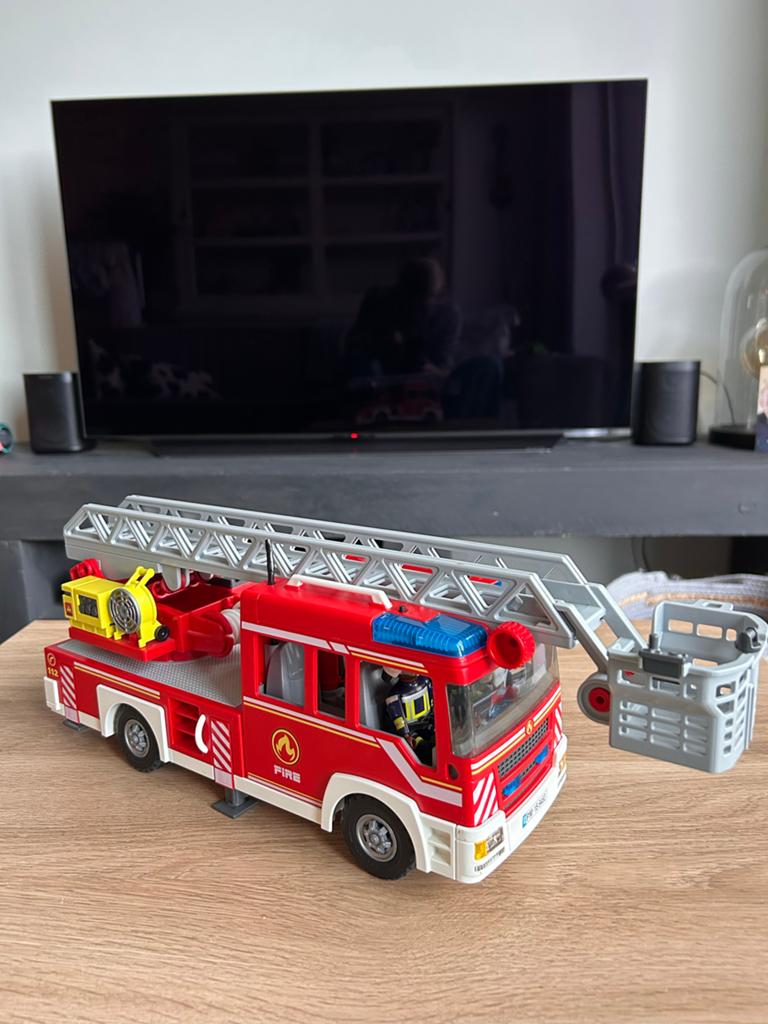 Playmobil City Action 9463 brandweer ladderwagen, Ophalen, Zo goed als nieuw