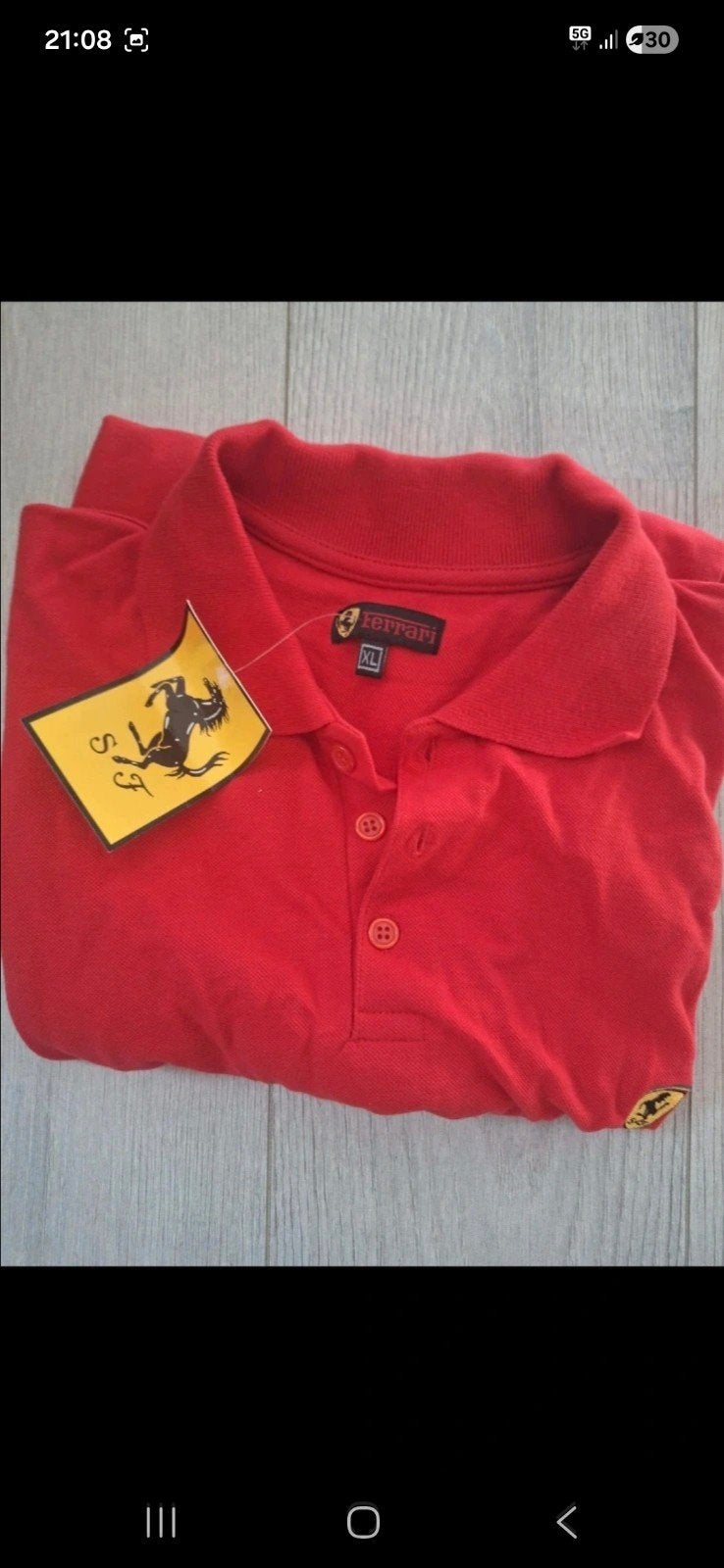 Ferrari polo shirt rood - Maat XL - Nieuw met kaartjes, Ferrari, Ophalen of Verzenden, Rood, Maat 56/58 (XL)