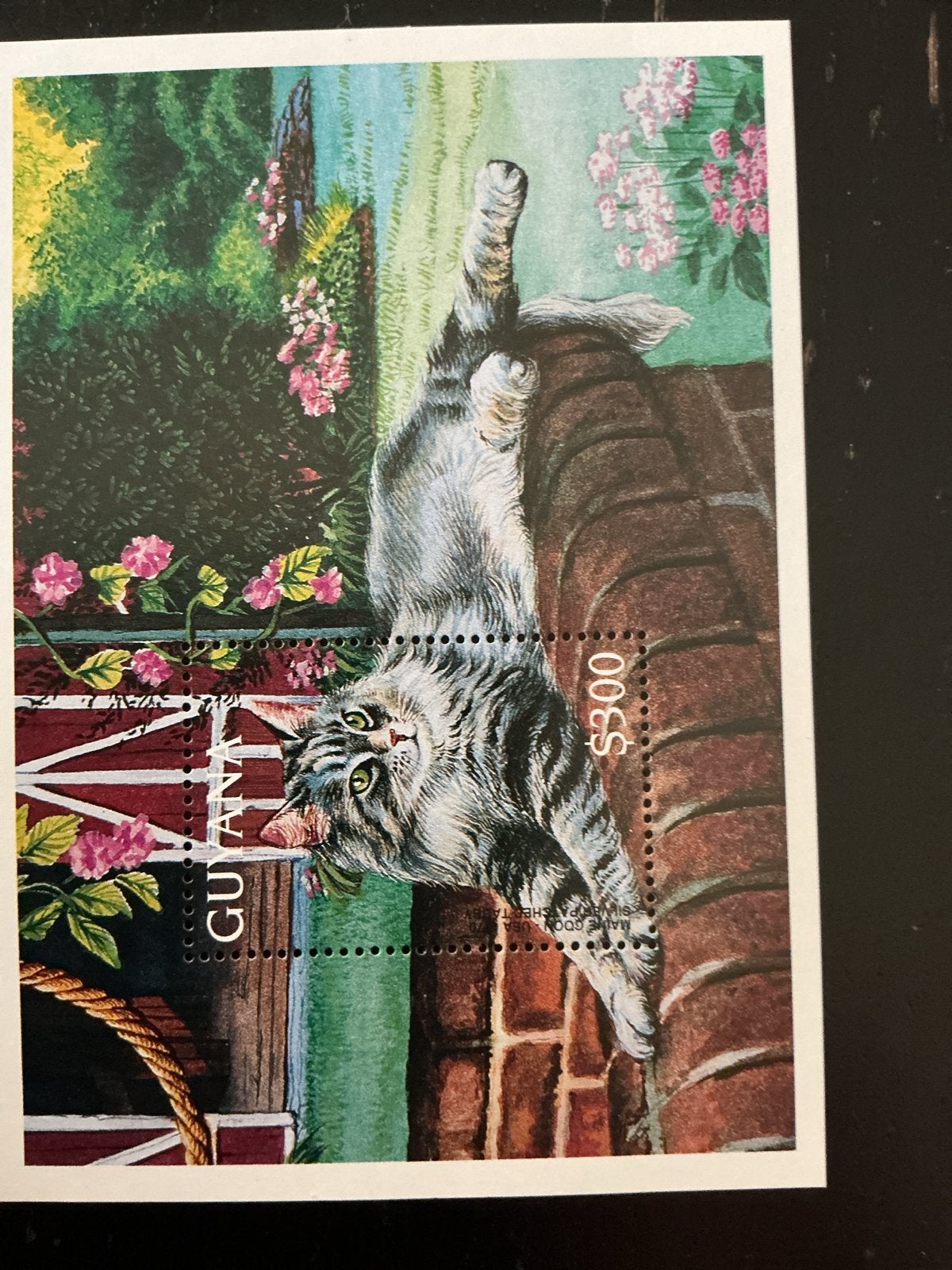 Postzegel Guyana Kat $300, Ophalen of Verzenden, Postfris