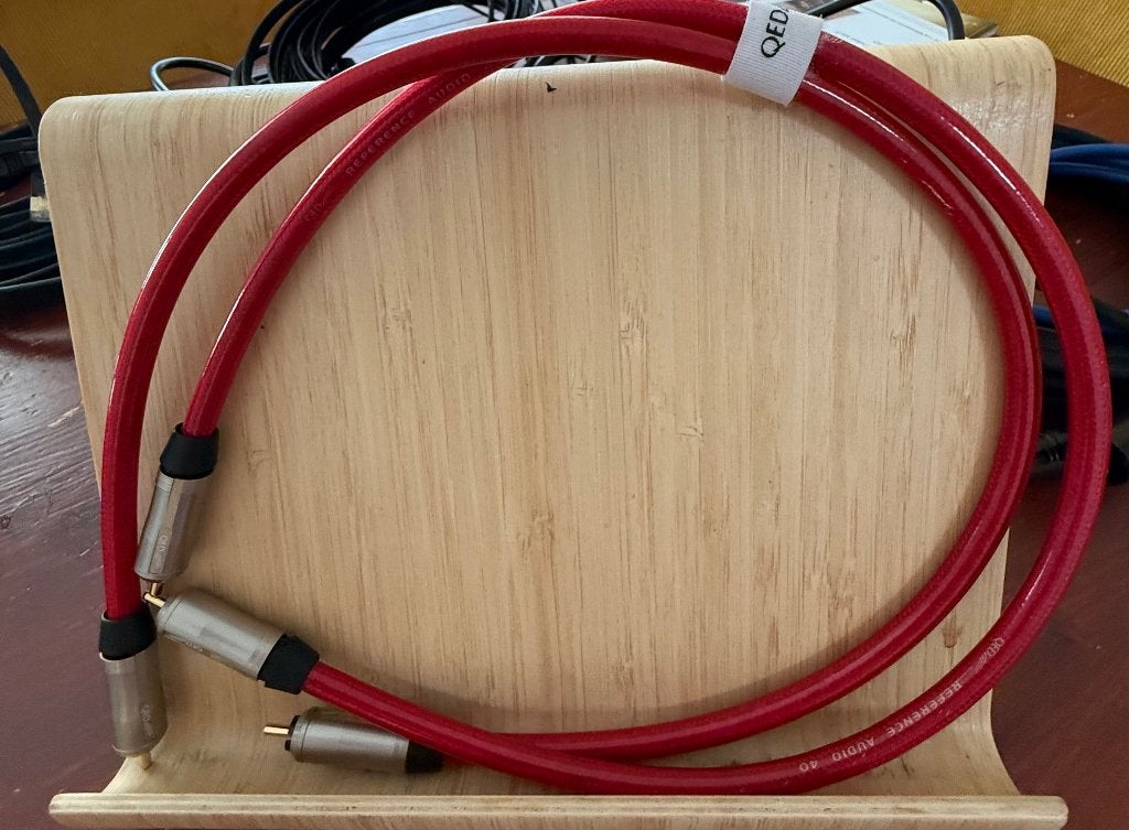 QED: Reference Audio 40 RCA Tulp Kabel 0,6 Meter, Ophalen of Verzenden, Zo goed als nieuw, Minder dan 2 meter, Interlink-kabel