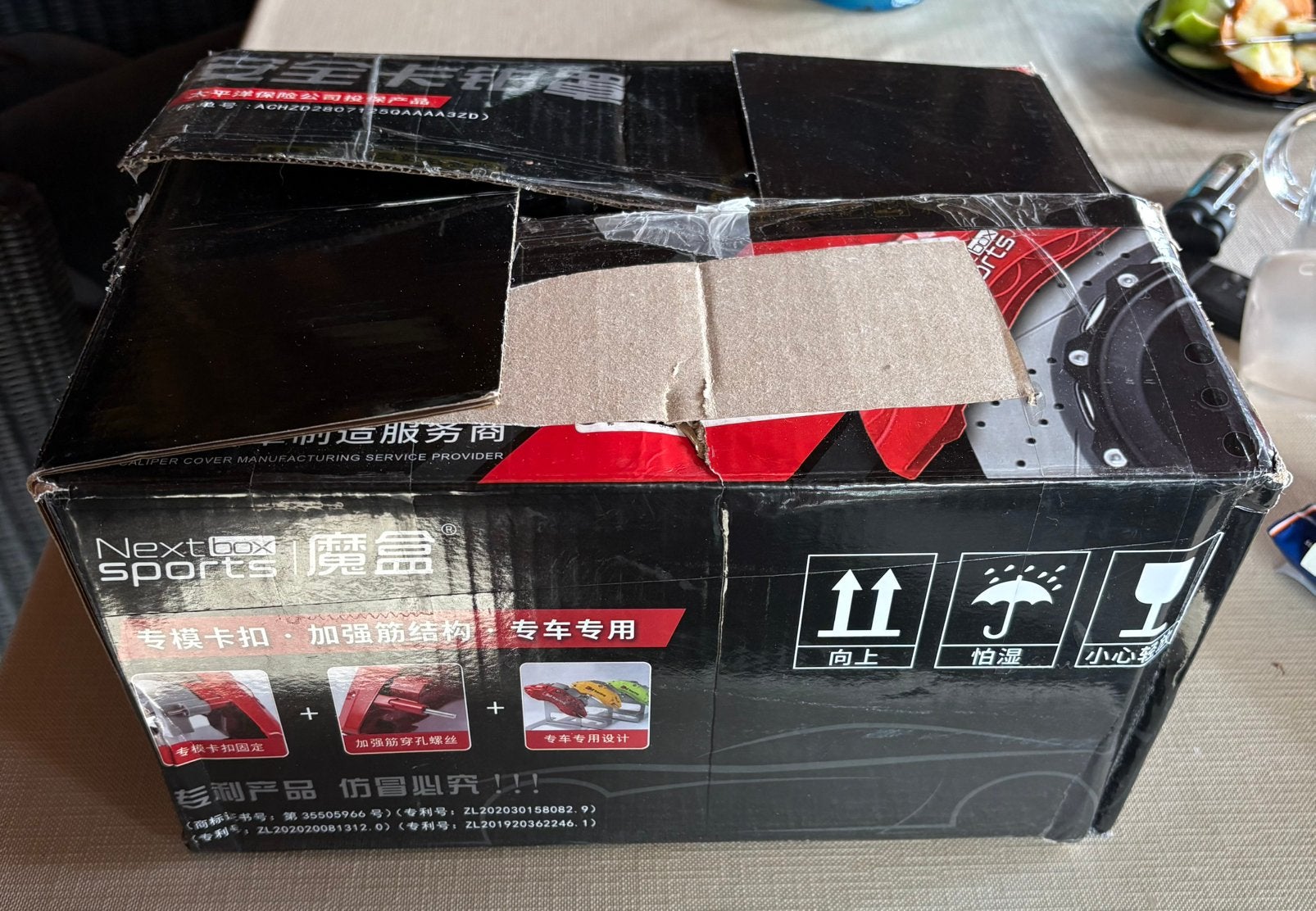 NEXTBOX rode remklauwhoezen – complete set 4 stuks – nieuw, Auto-onderdelen, Remmen en Aandrijving, Ophalen of Verzenden, Nieuw