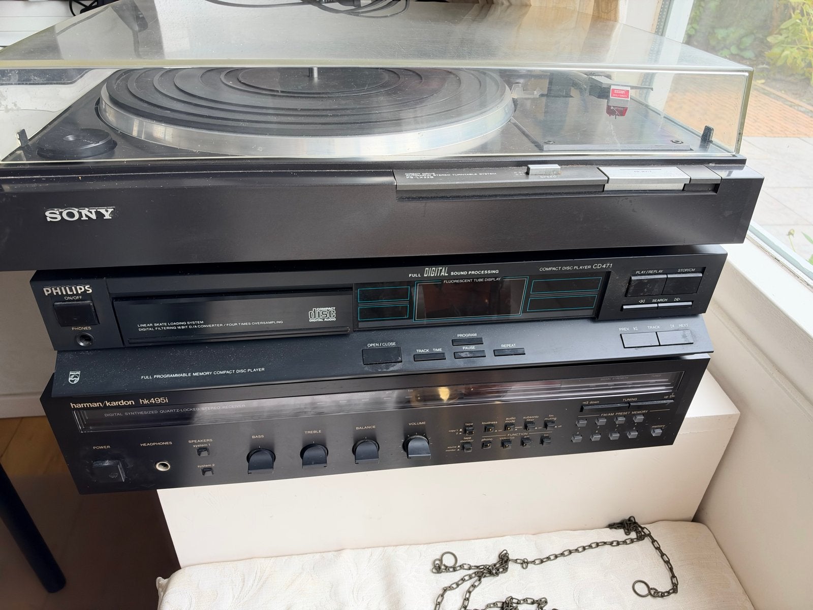 Complete Audio Set: Platenspeler, CD-speler & Versterker, Gebruikt, Sony, Cd-speler, Losse componenten