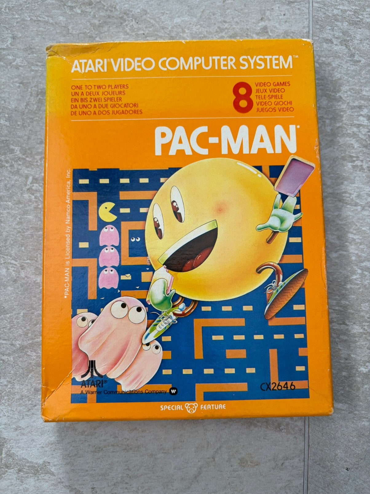 Atari 2600 pac-man in doos, Avontuur en Actie, Gebruikt, 1 speler, Ophalen of Verzenden
