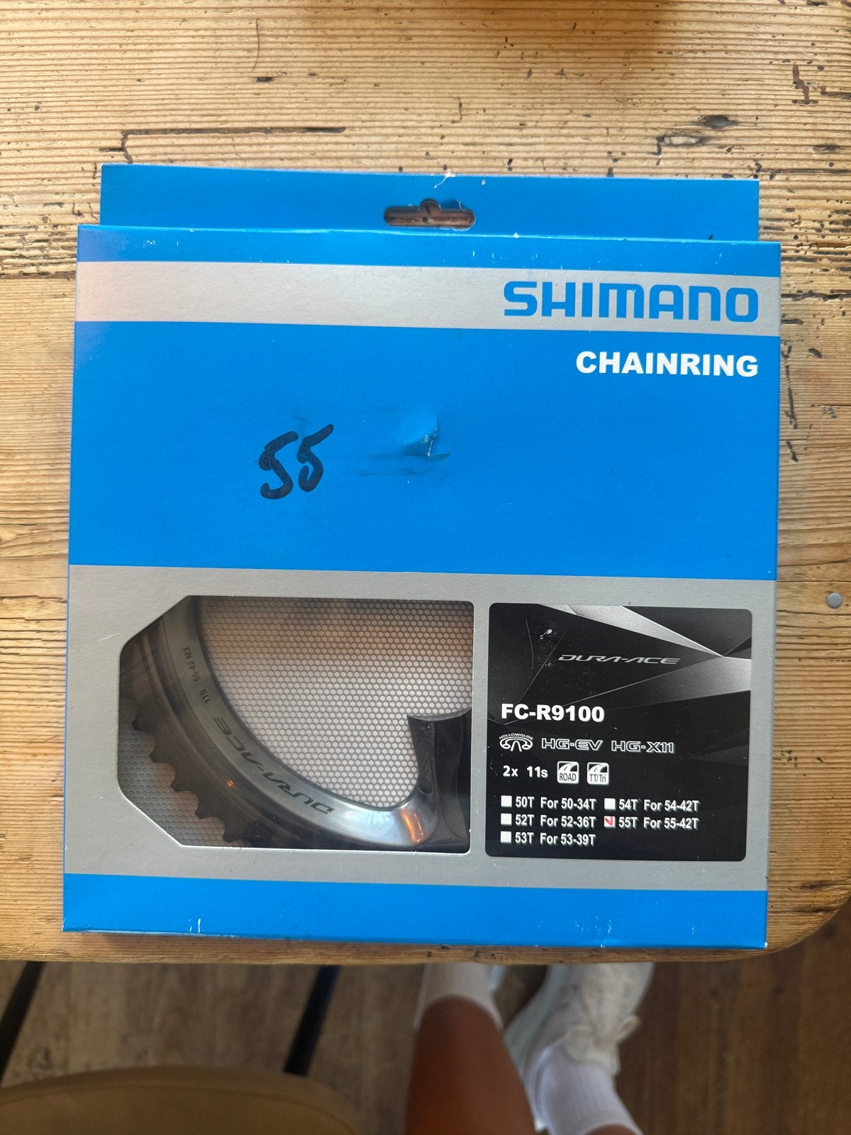 Shimano Dura-Ace FC-R9100 Kettingblad 55, Nieuw, Ophalen of Verzenden, Derailleur of Ketting, Aluminium