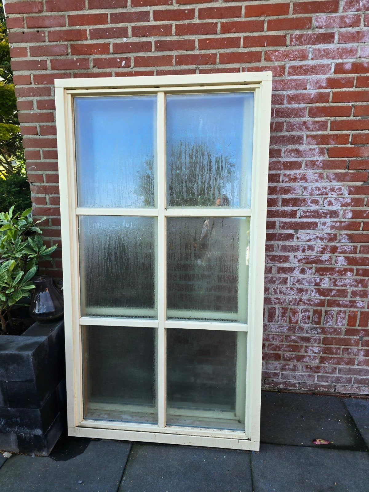 Zgn 2x Gevelraam met Dubbelglas hr  100x180, Ophalen, Gevelraam of Ruit, 80 tot 120 cm, 160 cm of meer