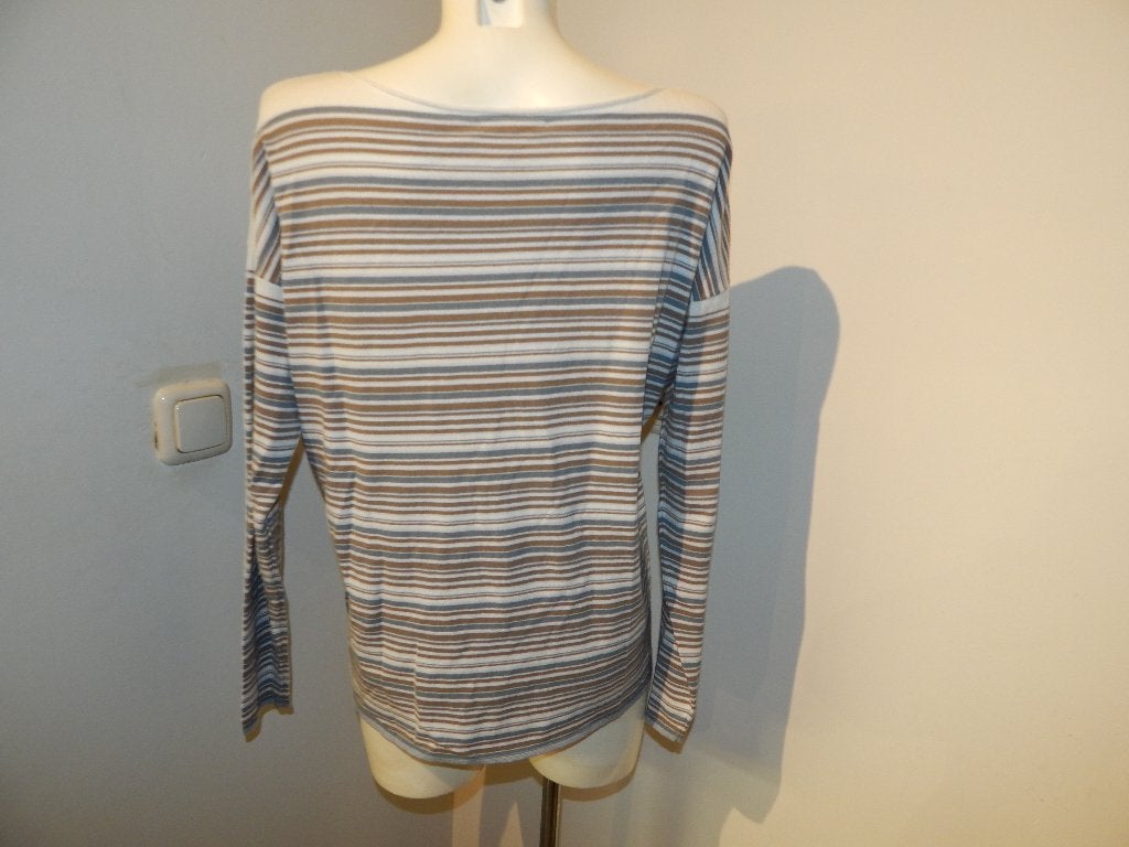 Sarah Pacini mooie fijn gebreide trui strepen mt One Size, Kleding | Dames, Truien en Vesten, Sarah Pacini, Maat 42/44 (L), Zo goed als nieuw