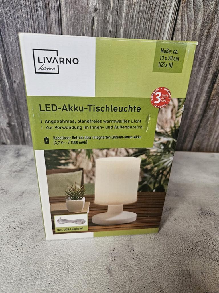 Livarno - LED tafellamp - Nooit gebruikt, Livarno, Livarno, Nieuw, Minder dan 50 cm