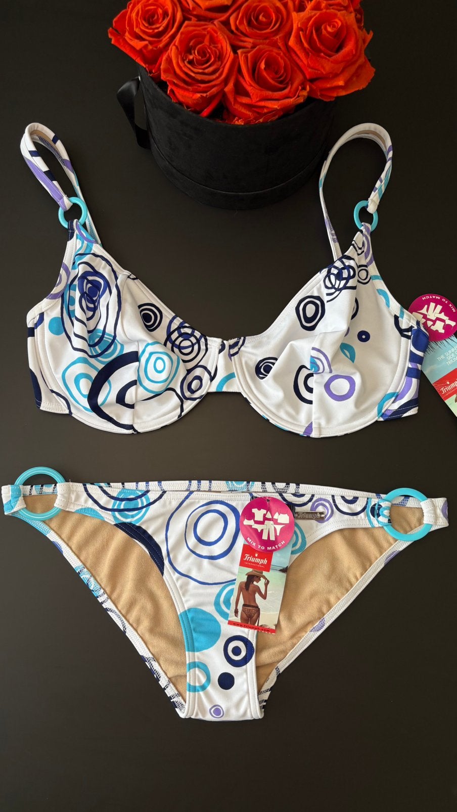 Triumph Bikini 85D/M - Nieuw met labels, Verzenden, Nieuw, Blauw, Bikini