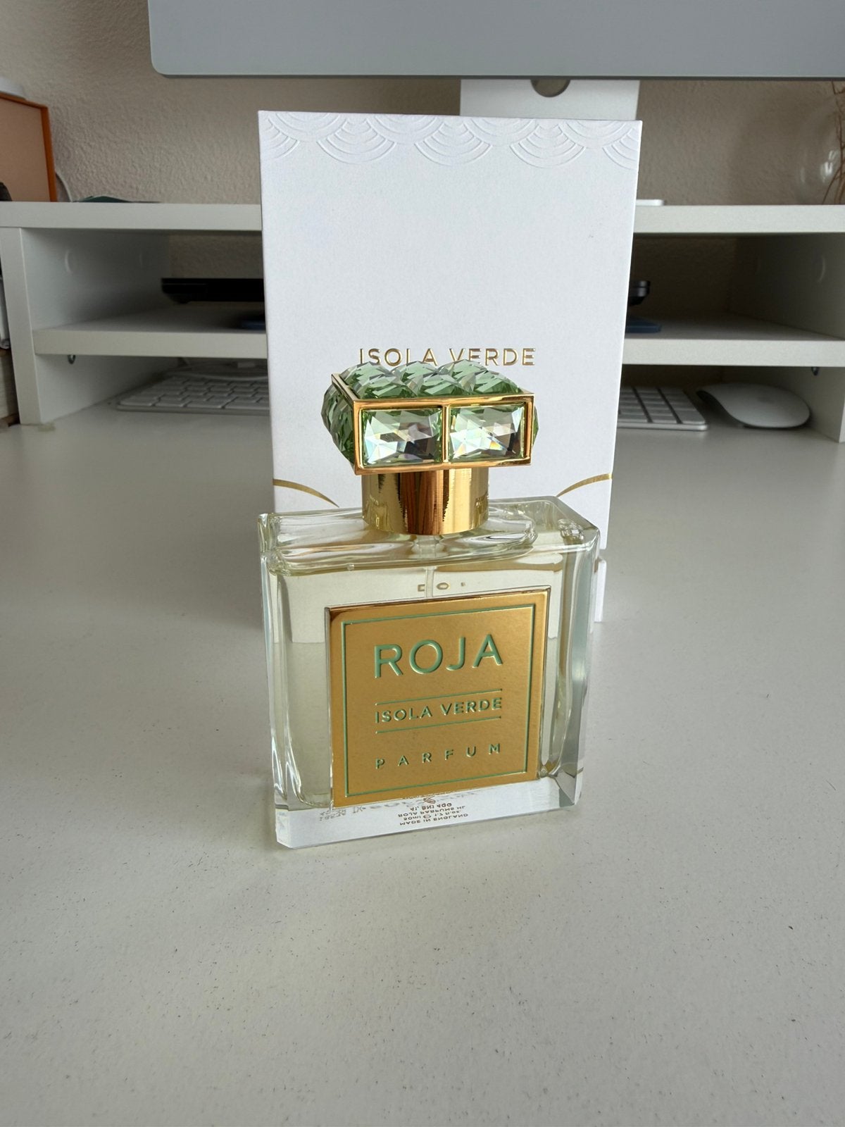 Roja Isola Verde 50mL niche parfum, Sieraden, Tassen en Uiterlijk, Uiterlijk | Parfum, Verzenden, Zo goed als nieuw