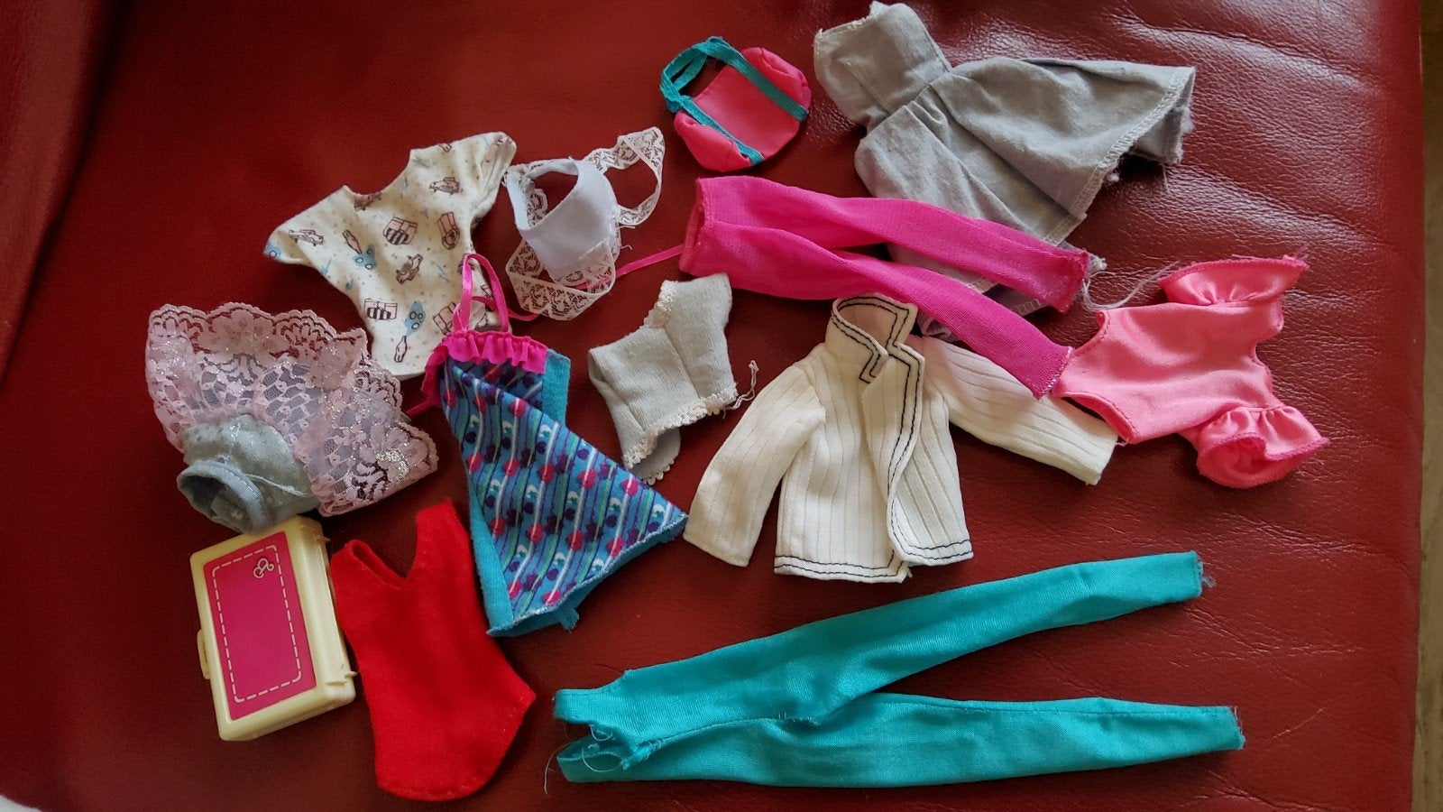 Vintage Barbie Mattel en andere Tienerpop outfits tas koffer, Ophalen of Verzenden, Fashion Doll