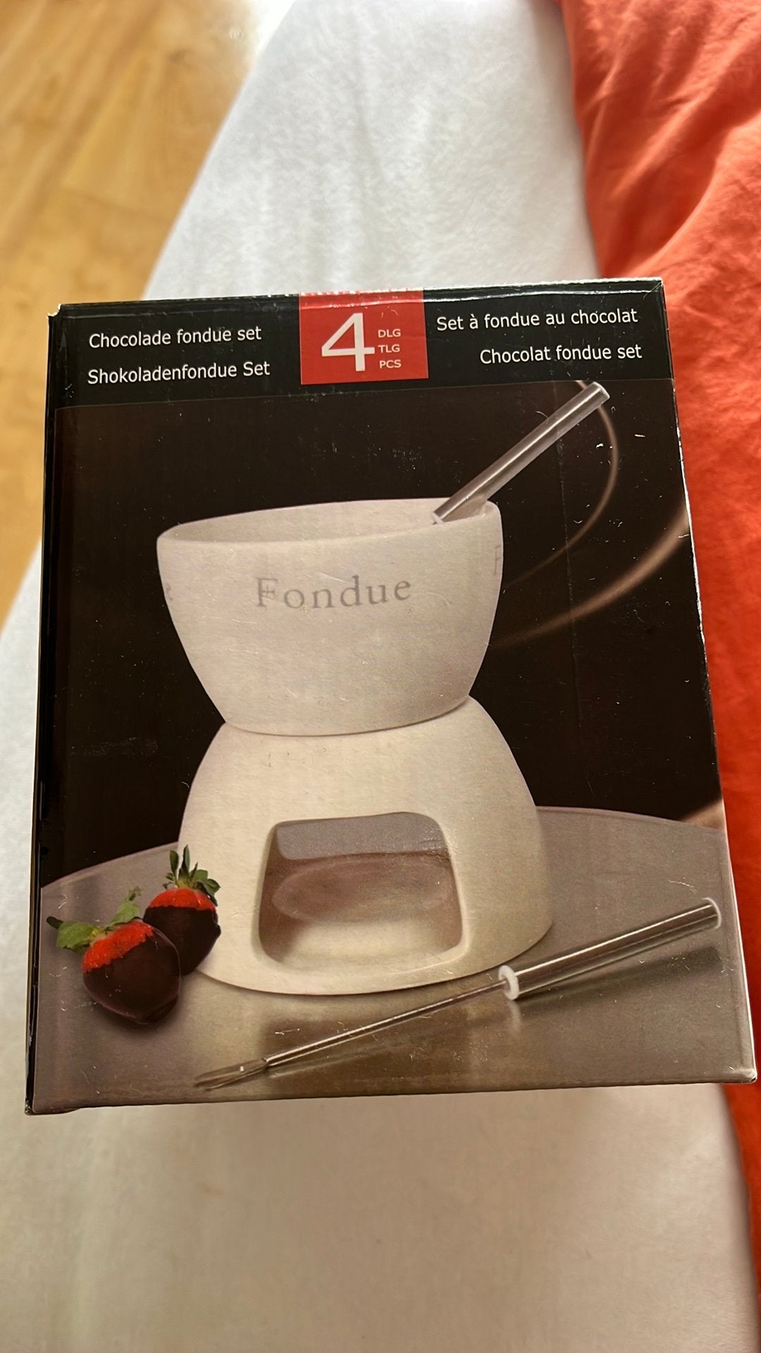 Chocoladefondue set met vorkjes, Ophalen, Nieuw, Waxinelicht, Fondueset