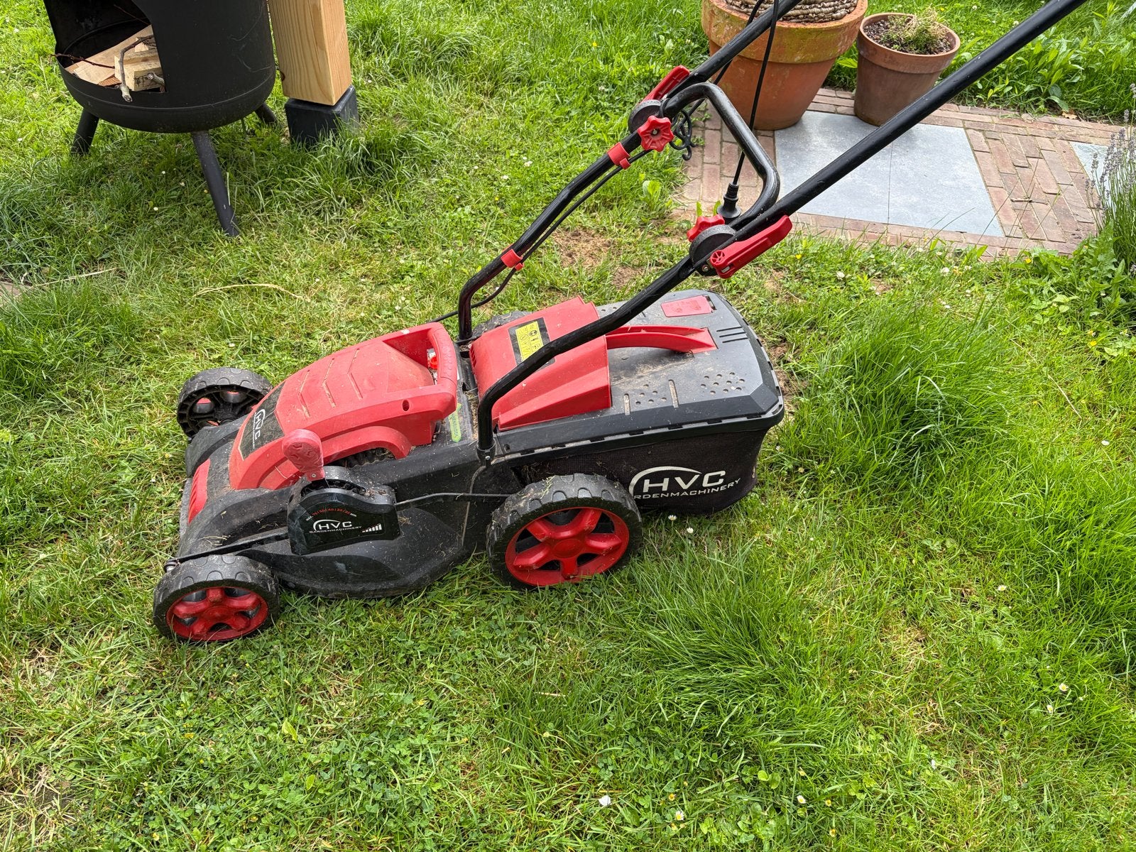HVC Grasmaaier - Elektrisch, met opvangbak, Tuin en Terras, Ophalen, Cirkelmaaier, Gebruikt, Elektrische grasmaaier