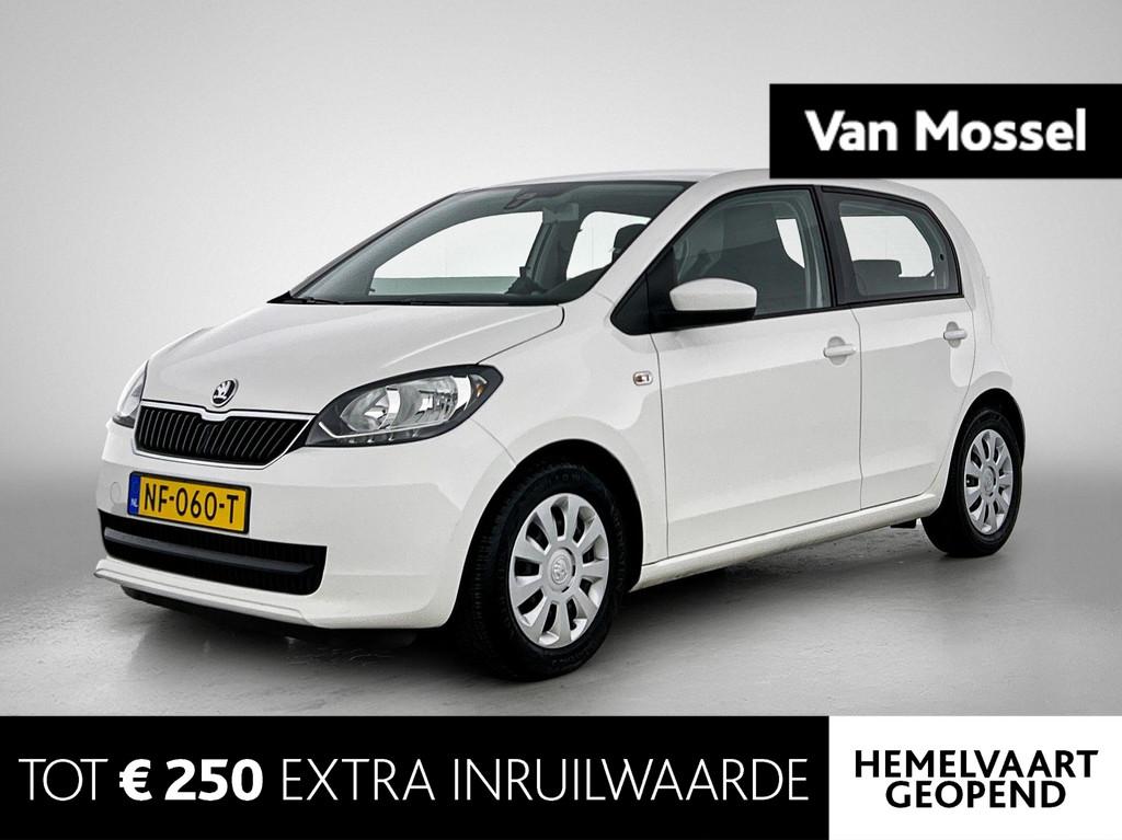 Skoda Citigo 1.0 Greentech Ambition | Airco | All Seasonband, Voorwielaandrijving, Stof, Gebruikt, Wit