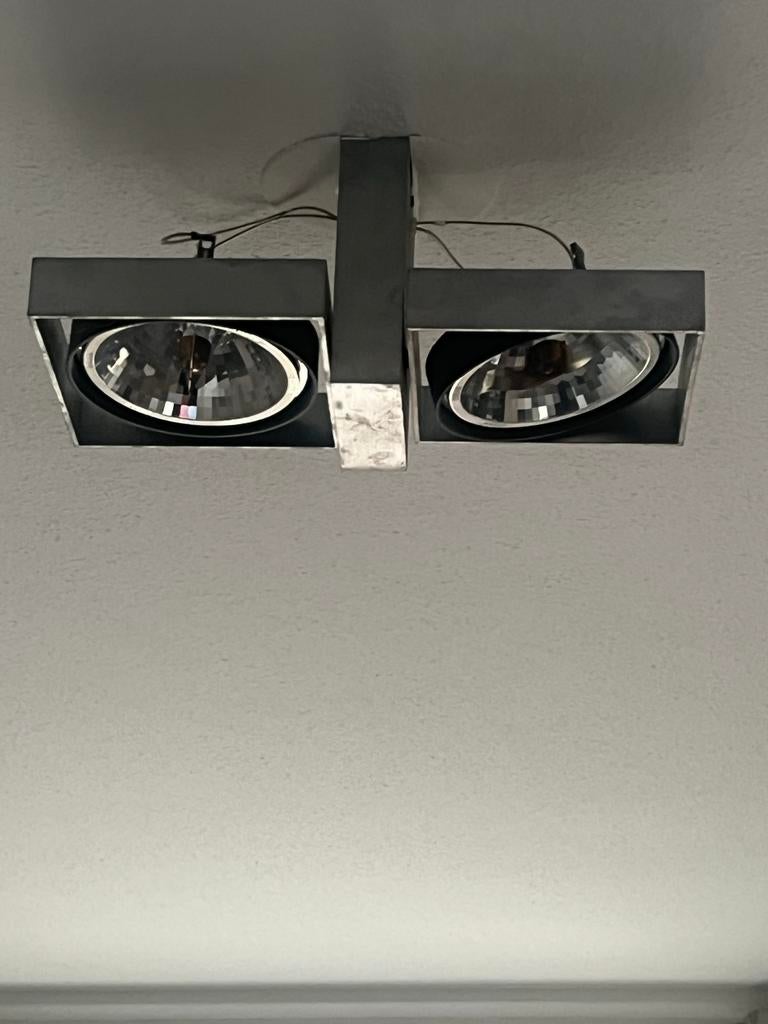 RVS Opbouw Design Spot Dimbaar - Lichtbedenkers Rotterdam, Huis en Inrichting, Lampen | Spots, Halogeen, Gebruikt, Metaal of Aluminium