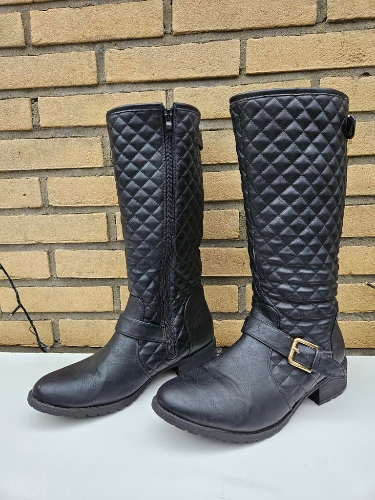 Zwarte laarzen, merk Juliet, maat 39, Hoge laarzen, Zwart, Ophalen of Verzenden, Juliet