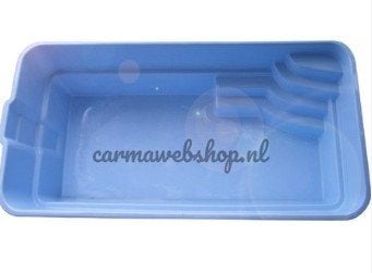 Polyester Zwembad Madrid - 610 X 370 X 150CM, Verzenden, Nieuw, Afdekzeil