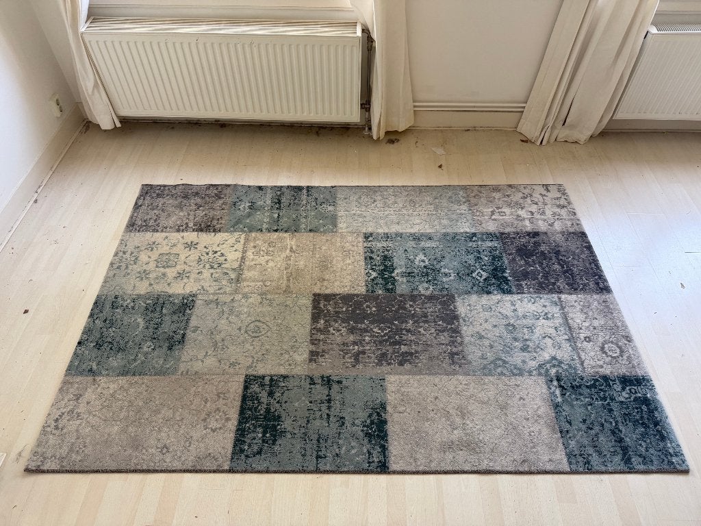 Vloer kleed, Ophalen, Gebruikt, 150 tot 200 cm, Grijs