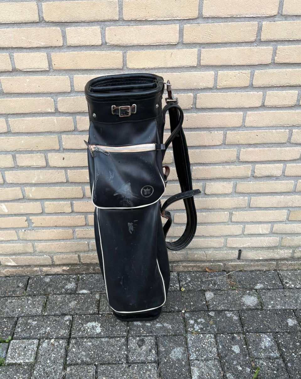 Vintage ‘Ben Sayers’ lederen carrybag, Ophalen, Gebruikt, Tas, Overige merken