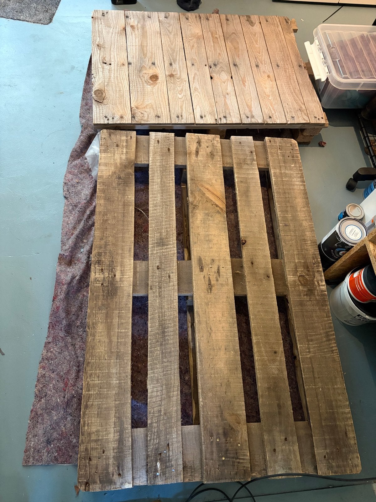 GRATIS  2 pallets (68x100 cm en 89x120 cm), Ophalen, Gebruikt, 100 cm of meer, 60 cm of meer