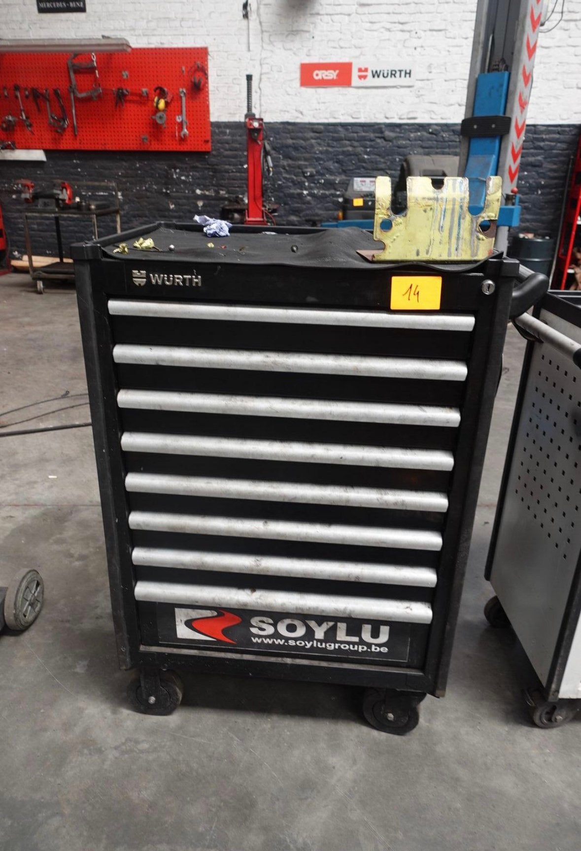 Te koop: Würth gereedschapswagen met gereedschap – gebruikt, Ophalen of Verzenden, Gebruikt