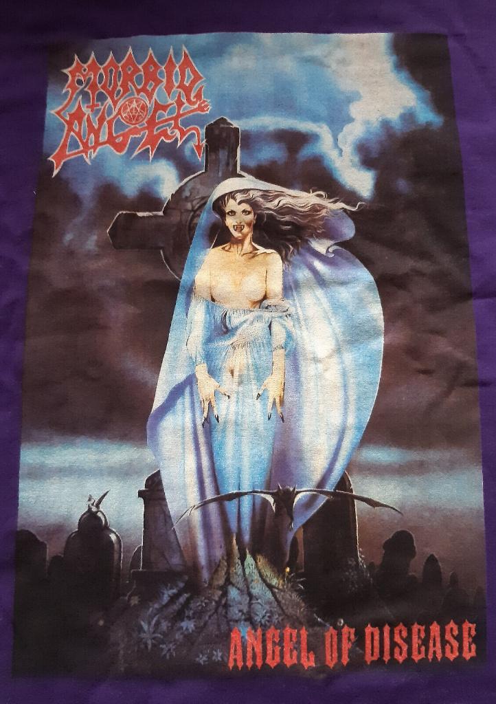 Morbid Angel - Angel of Disease shirt Nocturnus Bolt Thrower, Verzenden, Nieuw, Overige maten, Paars