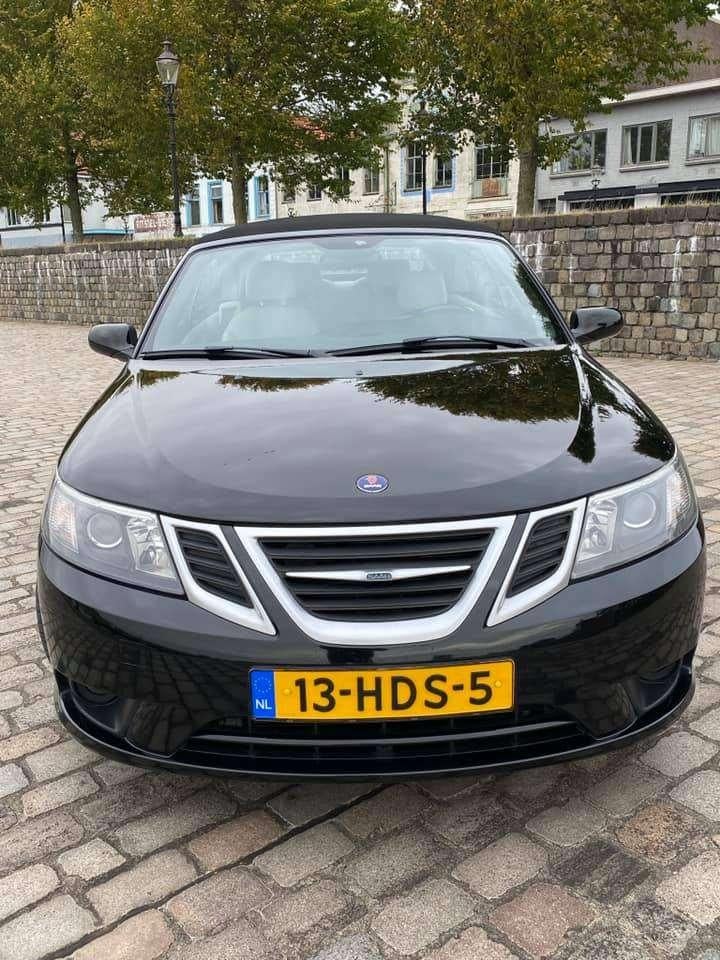 Saab 9-3 1.8 T Cabrio 2008 Zwart, Voorwielaandrijving, 1998 cc, Beige, 4 cilinders