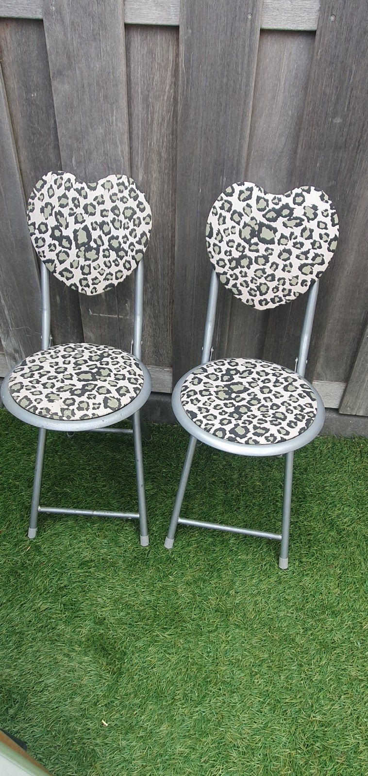 2 opklapbare stoeltjes, Tuin en Terras, Ophalen, Gebruikt, Inklapbaar