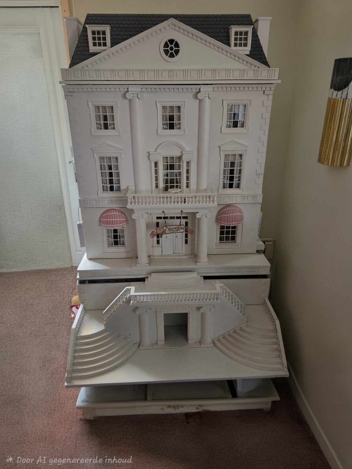 zeer groot poppenhuis in goede staat met binnen t, Ophalen, Zo goed als nieuw, Poppenhuis