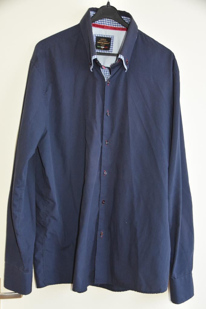 Trendy Arya Boy overhemd maat Italy 45 / 46, Verzenden, Zo goed als nieuw, Blauw, Overige halswijdtes