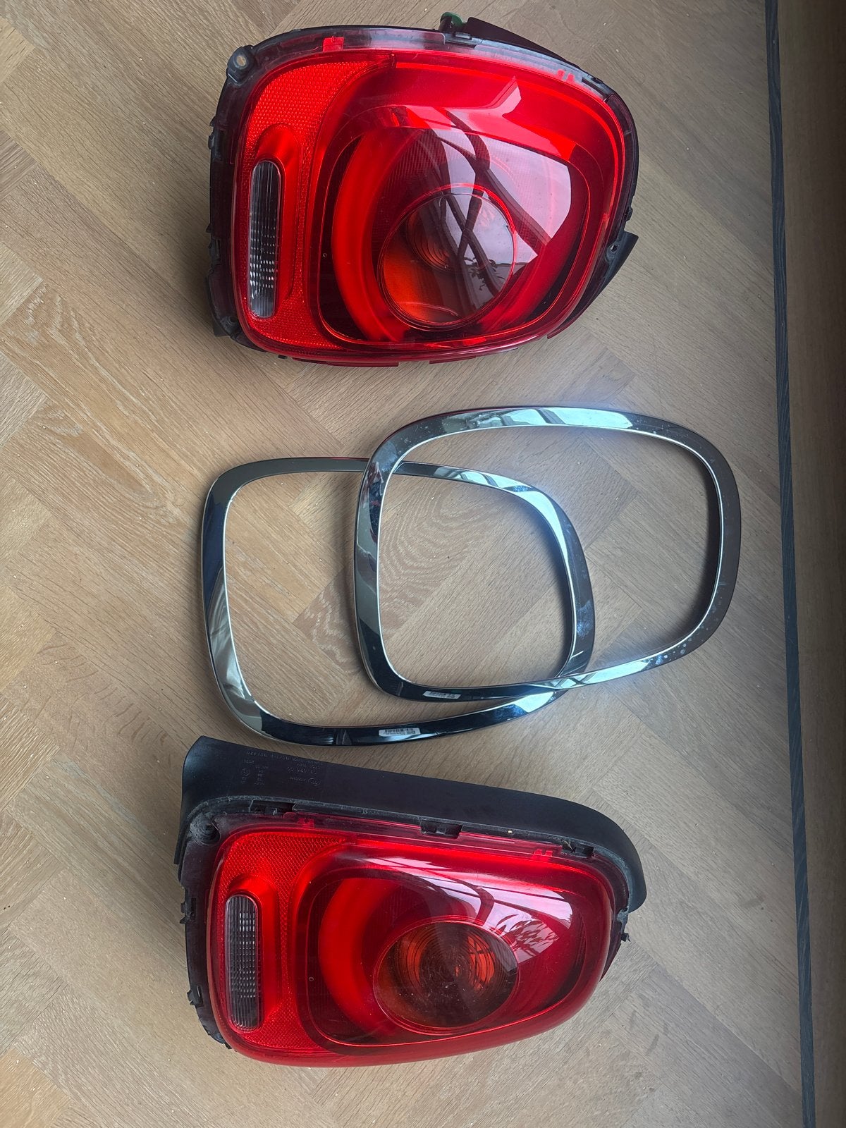 Mini Cooper F55 F56 F57 Achterlichten met Chrome Randen, Ophalen of Verzenden, Gebruikt, Mini