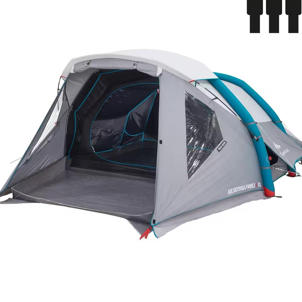 Quechua Air Seconds Fresh & Black 4 Family XL Tent, Caravans en Kamperen, Tenten, Ophalen, Gebruikt, Tot en met 4