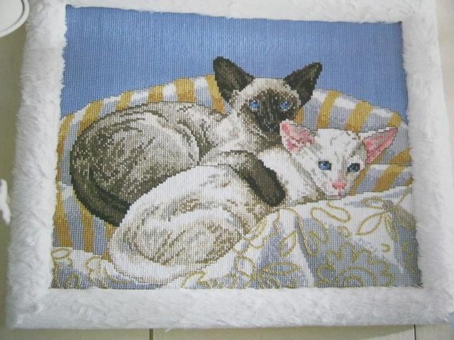 Borduurpatroon  Siamese Poezen  Poes nr 4267, Verzenden, Nieuw, Handborduren, Patroon