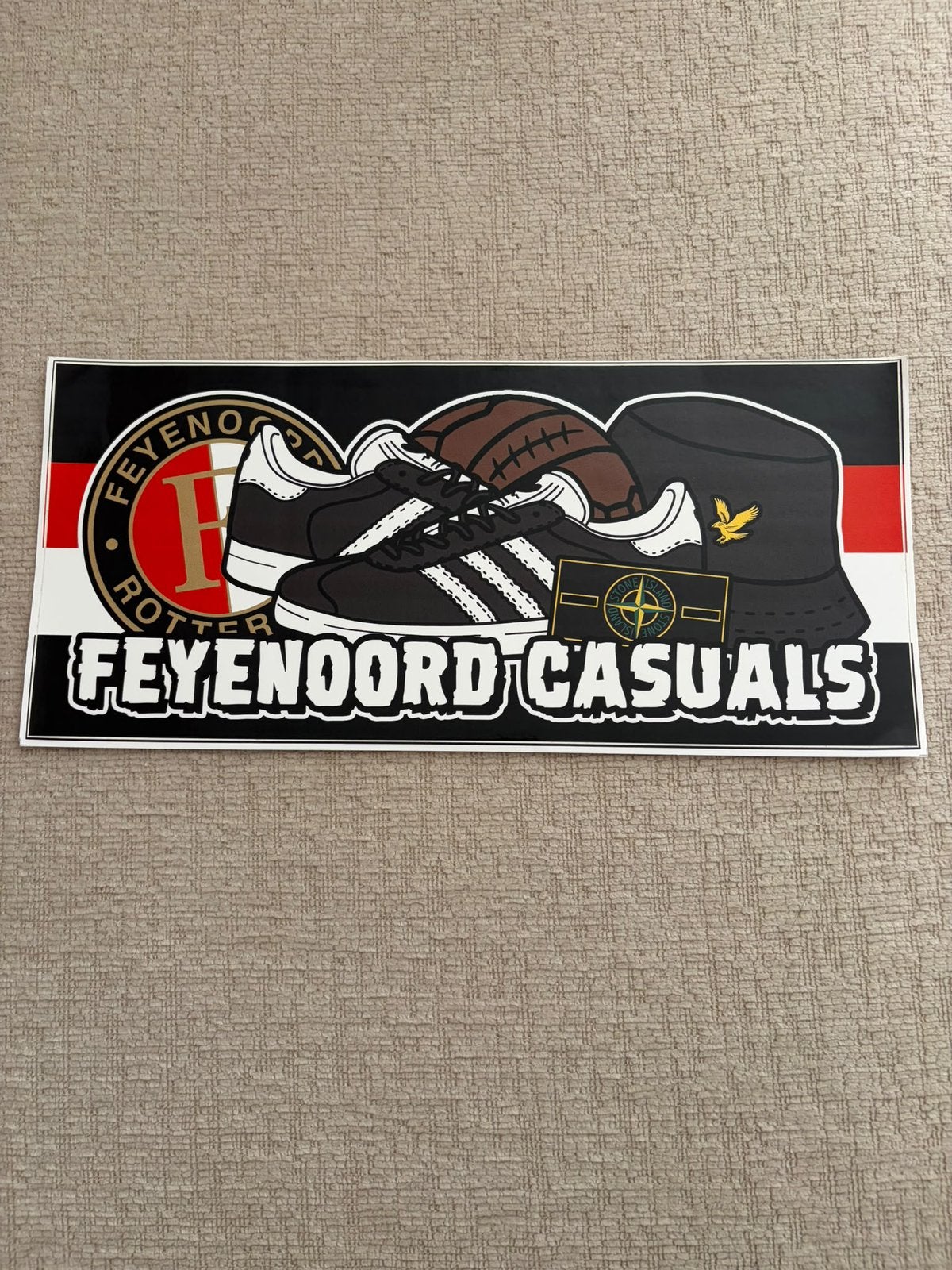 Feyenoord sticker a4, Ophalen of Verzenden, Zo goed als nieuw, Sport