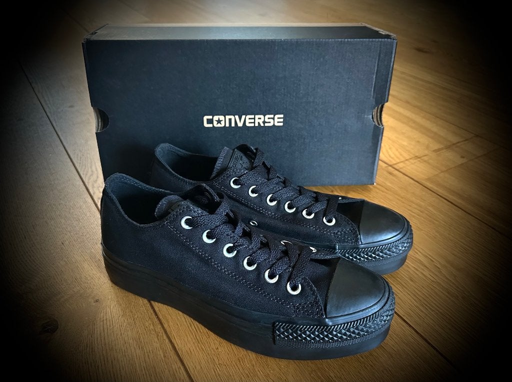 Converse Sneakers Maat 39 40 zwart plateau schoenen gympen, Kleding | Dames, Schoenen, Verzenden, Zwart, Converse All Stars, Sneakers of Gympen