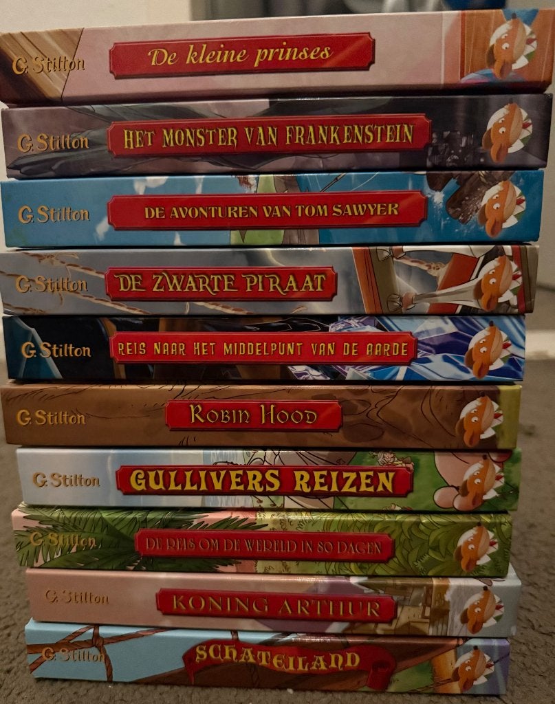 Geronimo Stilton pakket van 10 boeken, Boeken, Ophalen of Verzenden, Zo goed als nieuw, Fictie algemeen