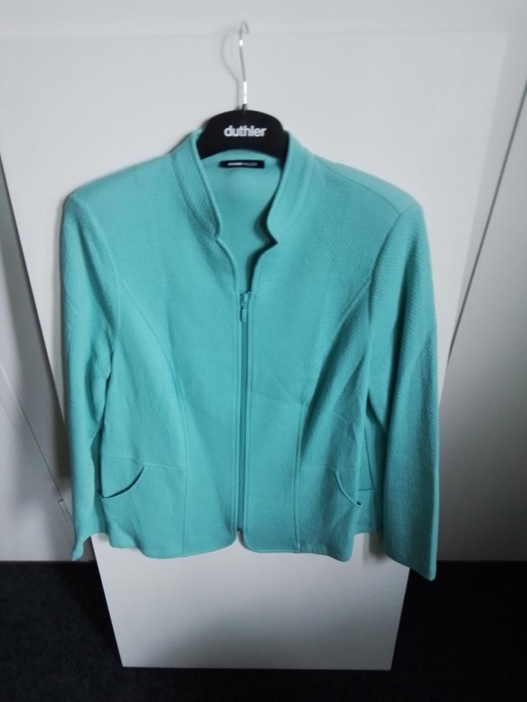 Frank Walder groen kort jasje maat 48, Ophalen of Verzenden, Zo goed als nieuw, Maat 46/48 (XL) of groter, Groen