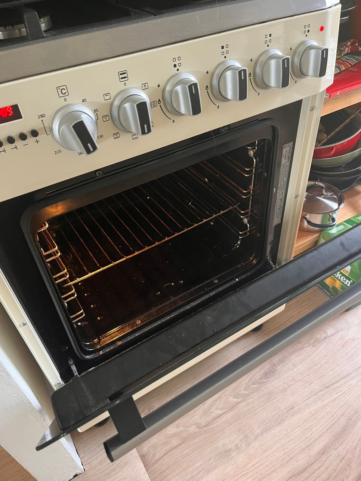 Oven & gasfornuis, Ophalen, 60 cm of meer, Zo goed als nieuw, Gas