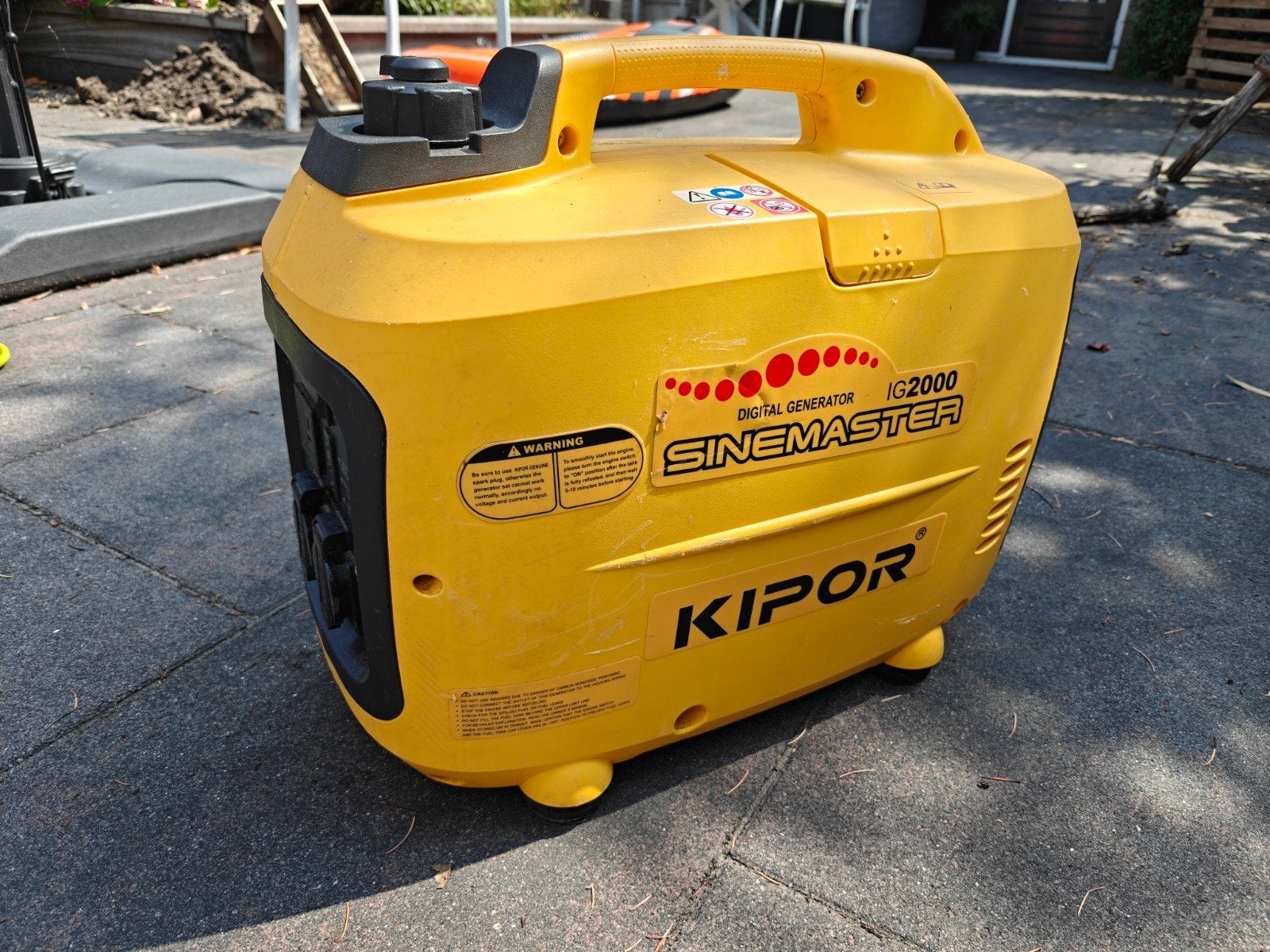 Kipor Sinemaster IG2000 Digitale Generator, Ophalen, Gebruikt, Benzine, Geluidgedempt