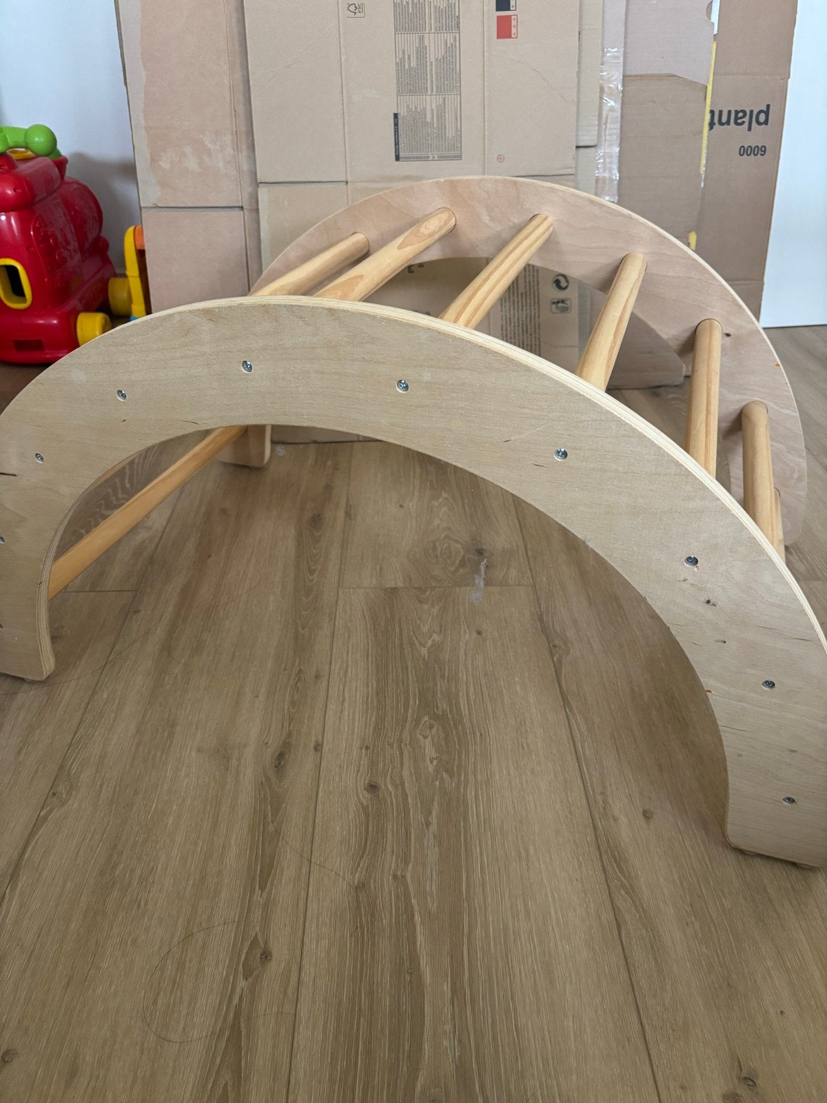 Houten klimrek met plank, ook als glijbaan te gebruiken, Kinderen en Baby's, Ophalen, Zo goed als nieuw