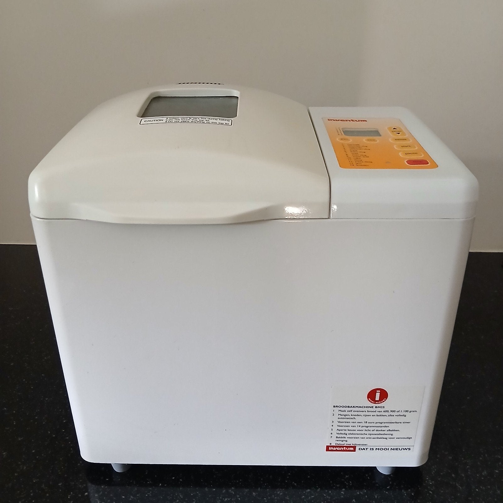 broodbakmachine inventum BM 25, Witgoed en Apparatuur, Ophalen of Verzenden
