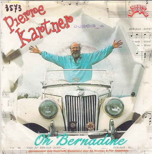 pierre kartner (vader abraham) - oh bernadine (piraat/1986), Gebruikt, 7 inch, Ophalen of Verzenden, Fotohoes