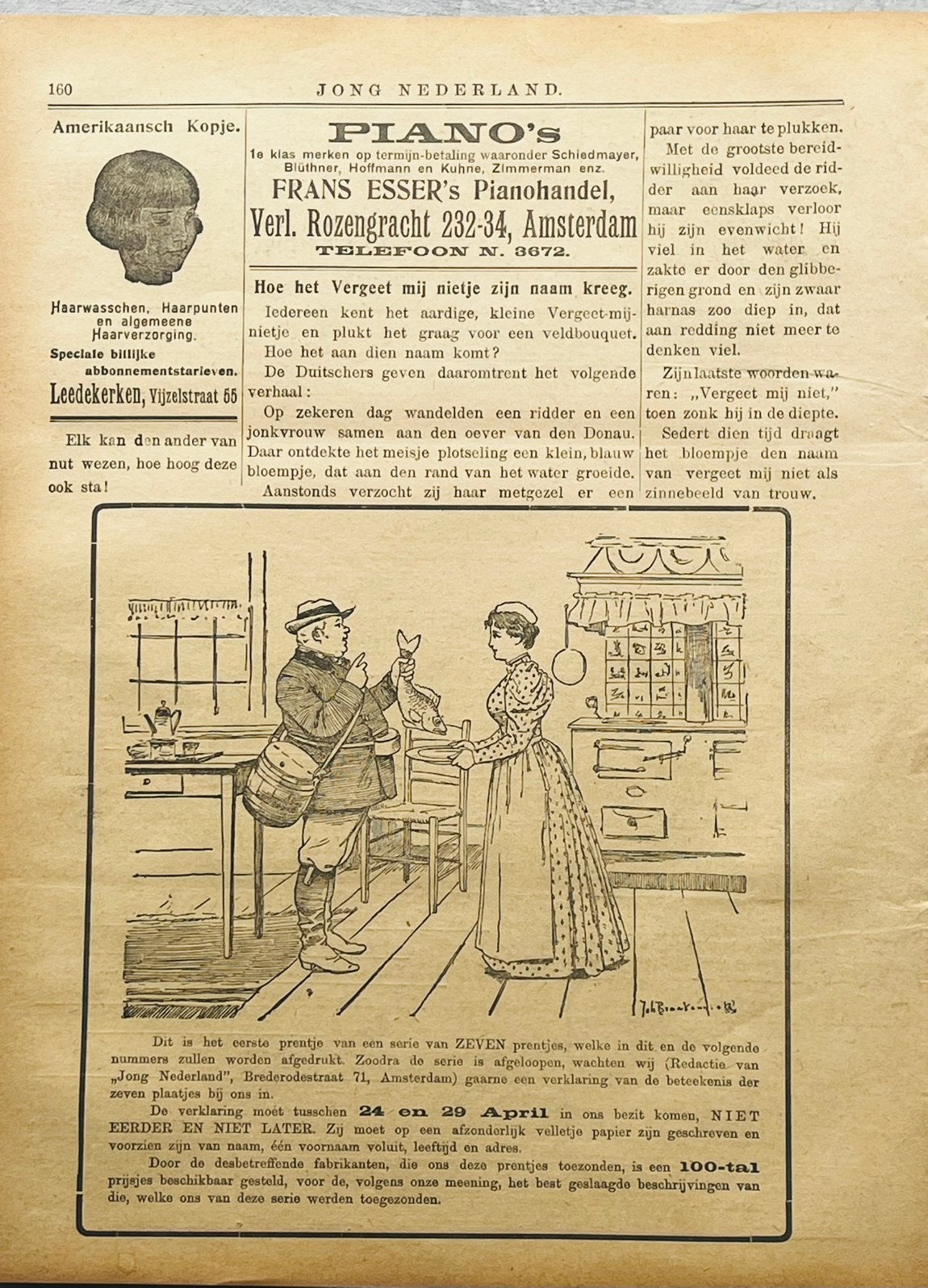 6 advertenties 1916 Calvé slaolie Delft Johan Braakensiek, Ophalen of Verzenden, Gebruikt, Overige typen