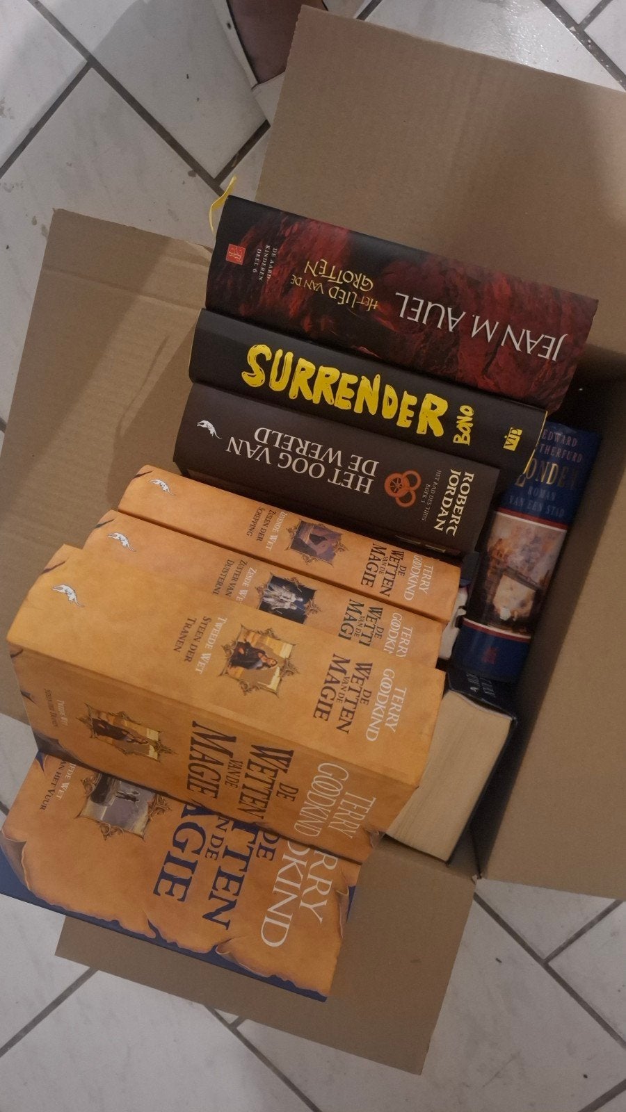 Boekenpakket: Terry Goodkind, Robert Jordan, Jean M., Ophalen, Gelezen, Terry Goodkind, Robert Jordan, Jean M. Auel