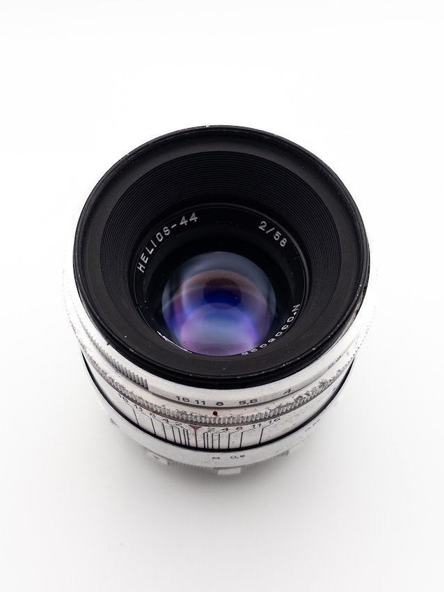 Original Helios 44 58mm F2 (Swirly Bokeh) met M39>42 Adapter, 58 mm, Handmatige focus, Ophalen of Verzenden, Zo goed als nieuw