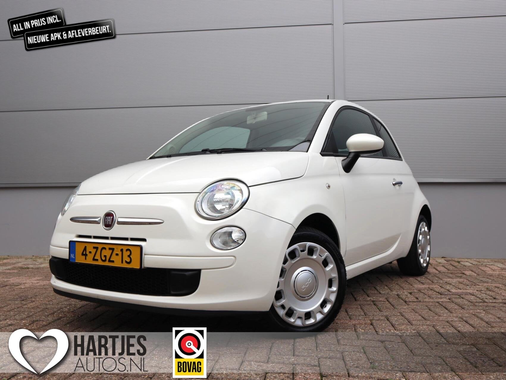 Fiat 500 1.0 TwinAir Pop (Vol-Opties!) NL-auto, Auto's, Voorwielaandrijving, Gebruikt, Wit, Origineel Nederlands