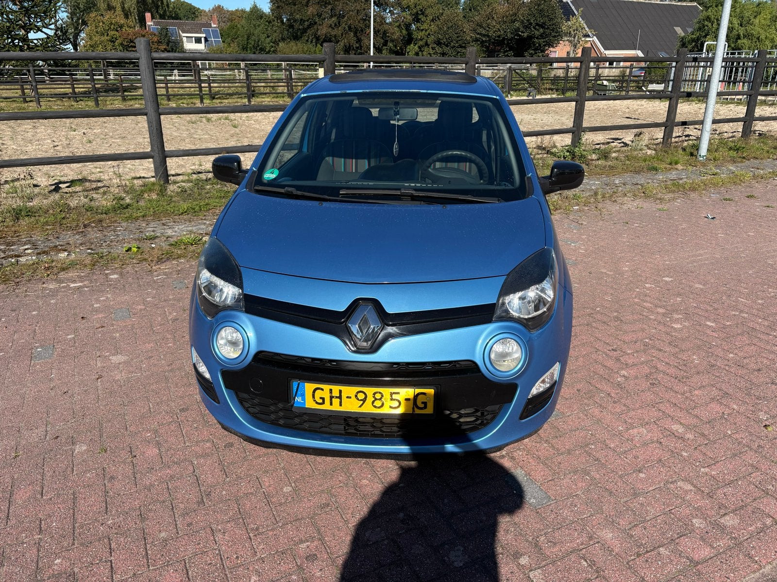 Renault Twingo 1.2 16v Sport cabrio dak 2012 Blauw, Voorwielaandrijving, Euro 5, 74 pk, 4 cilinders