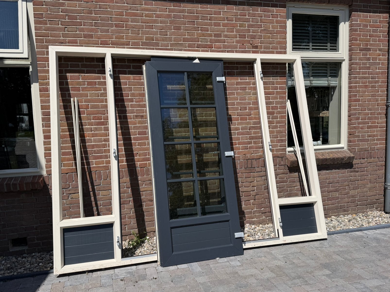 Kunststof kozijn, Doe-het-zelf en Verbouw, Kozijnen en Schuifpuien, Ophalen, Kunststof, Gebruikt, Deurkozijn