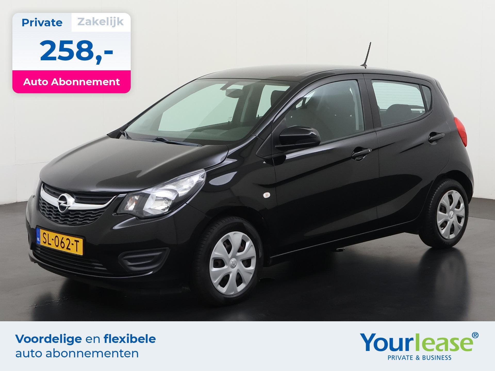 Opel KARL 1.0 ecoFLEX Edition | All-in 258,- Private Lease |, Stof, Gebruikt, Zwart, Origineel Nederlands