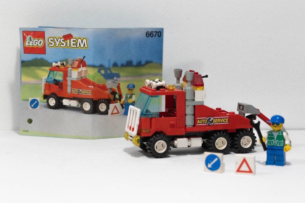 LEGO 6670   3e Classic Town: Wrecker: Rescue Rig Sleepauto, Overige thema's, Lego, Ophalen of Verzenden, Zo goed als nieuw