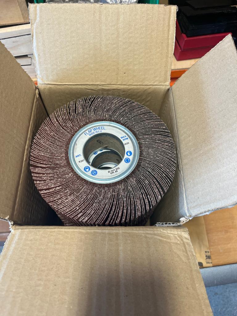 5x Norton Lamellenschijf 200x50x54 GR 40 - Nieuw in doos, Doe-het-zelf en Verbouw, Gereedschap | Slijpmachines, Ophalen of Verzenden